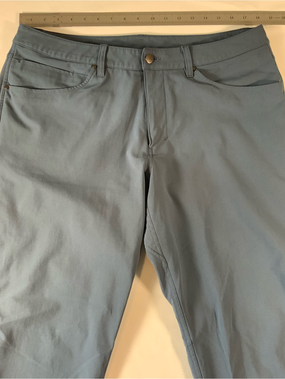 Lululemon Athletica Mens Slim Straight Jeans Dusty Blue Size 36 Athleisure